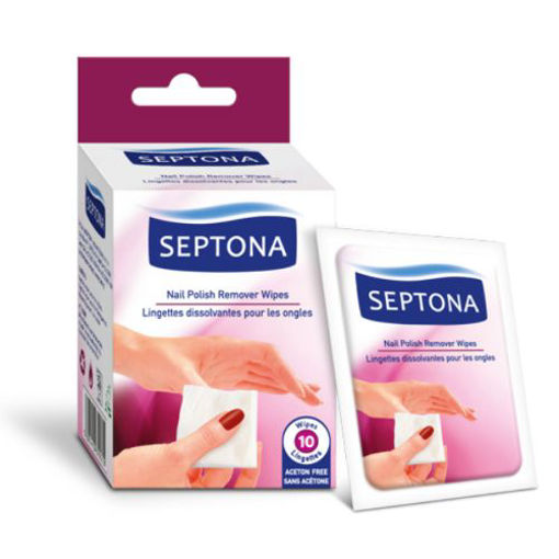Picture of SEPTONA NAIL POLISH REMOVER WIPES SACHETS X10